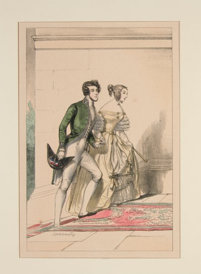 HOVDRÄKT 1837, av Paul Gavarni