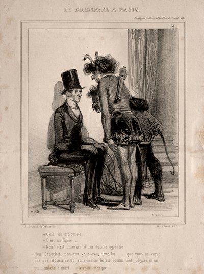 Karneval, 1841. av Paul Gavarni