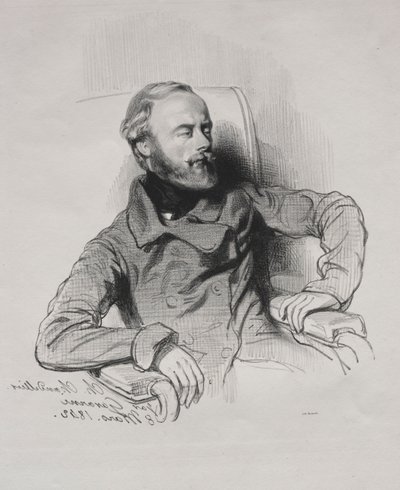 Ch. Ljuskrona, 1842. av Paul Gavarni