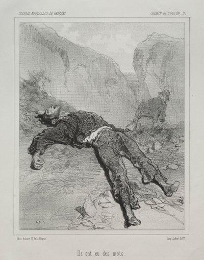 Toulon väg. av Paul Gavarni