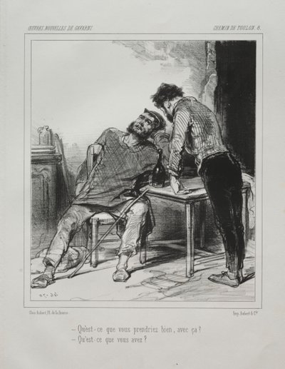 Toulon väg. av Paul Gavarni