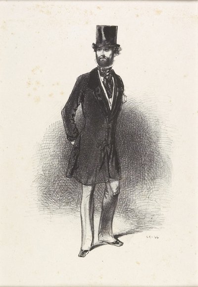 Vinterdräkt, av Humann, 1846 av Paul Gavarni