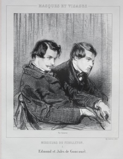 Edmond och Jules de Goncourt av Paul Gavarni