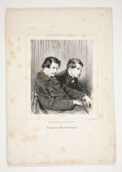 Edmond och Jules de Goncourt av Paul Gavarni