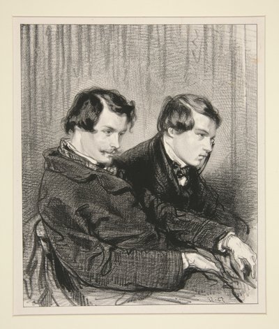 Edmond och Jules de Goncourt av Paul Gavarni
