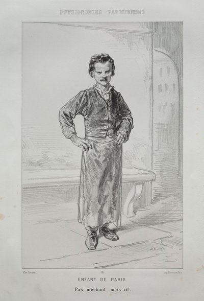 Barn av Paris av Paul Gavarni