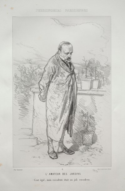 Trädgårdsälskaren. av Paul Gavarni