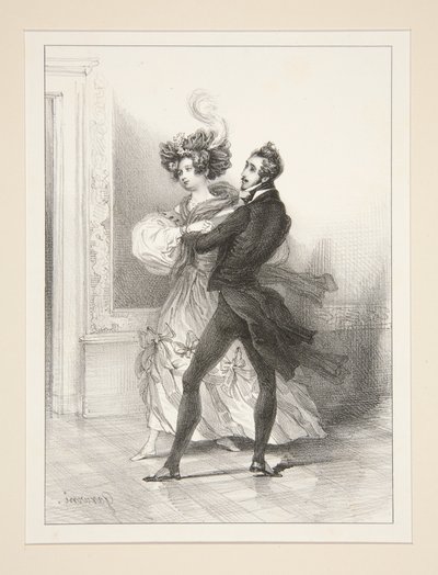 La Galope av Paul Gavarni