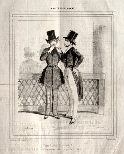 En ung mans liv, 1842. av Paul Gavarni