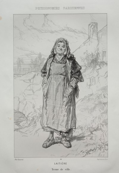 mjölkerska av Paul Gavarni
