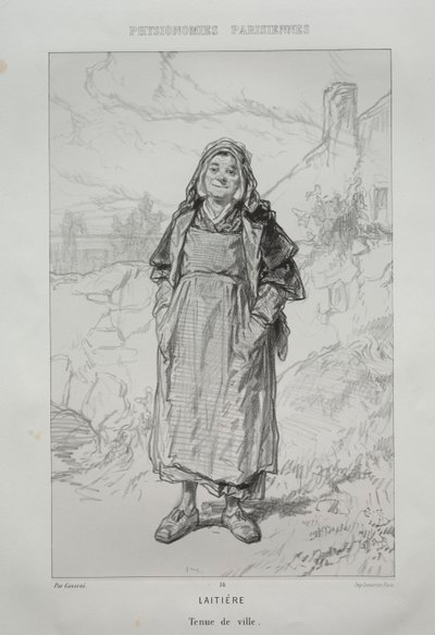 Mjölkerska. av Paul Gavarni