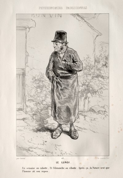 måndag. av Paul Gavarni