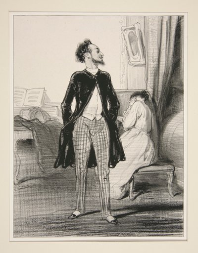 Sångarmannen. av Paul Gavarni