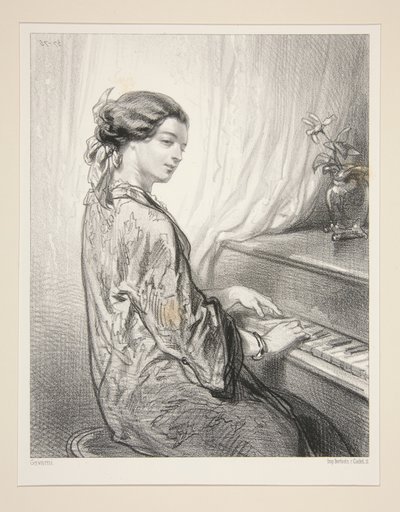 Konstnärinnorna / Mistress W.G... av Paul Gavarni