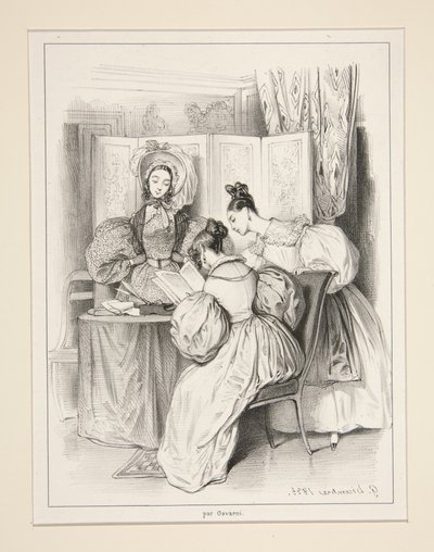 Kvinnorna. Journal du Siècle. av Paul Gavarni
