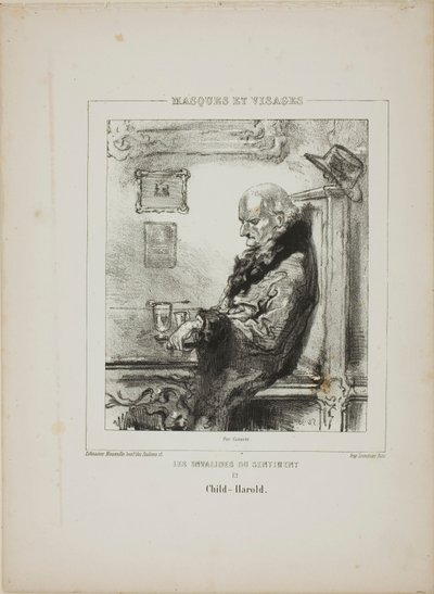 De känslomässigt handikappade: Child-Harold av Paul Gavarni