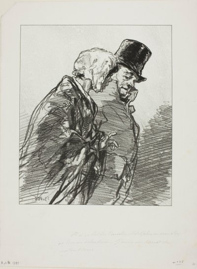 Les Lorettes vieillies: ...Och på varietébalen, Adolphe... av Paul Gavarni