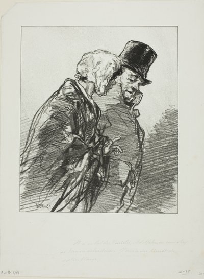 Les Lorettes vieillies: ...Och på varietébalen, Adolphe... av Paul Gavarni