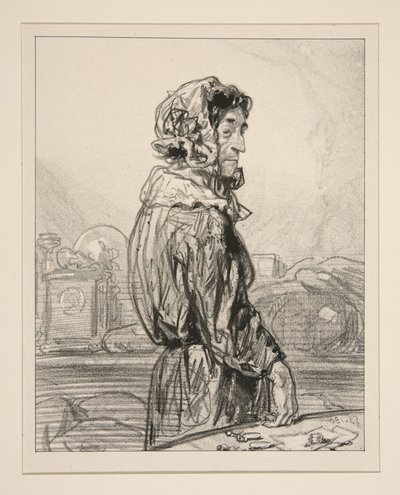 ”Madame Abraham.” av Paul Gavarni