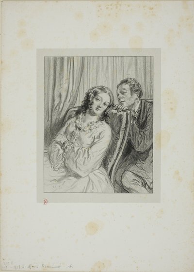 Masker och ansikten: Mme. Beauminet av Paul Gavarni