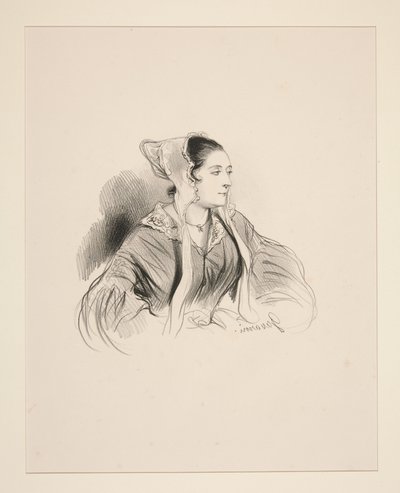Fru Pellier av Paul Gavarni
