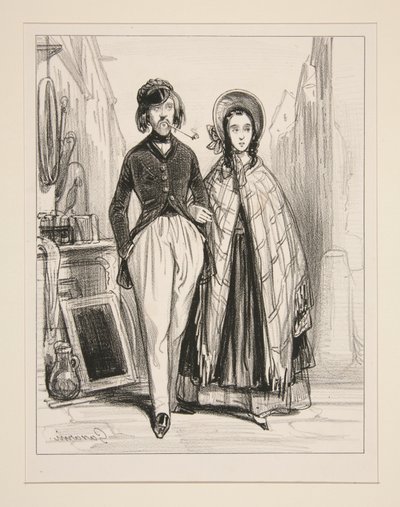 Monsieur och Madame Ernest... av Paul Gavarni
