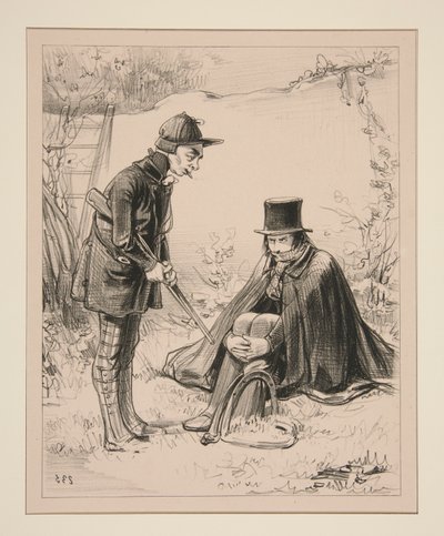 Mr Adrien, en ung man från grannskapet, s av Paul Gavarni