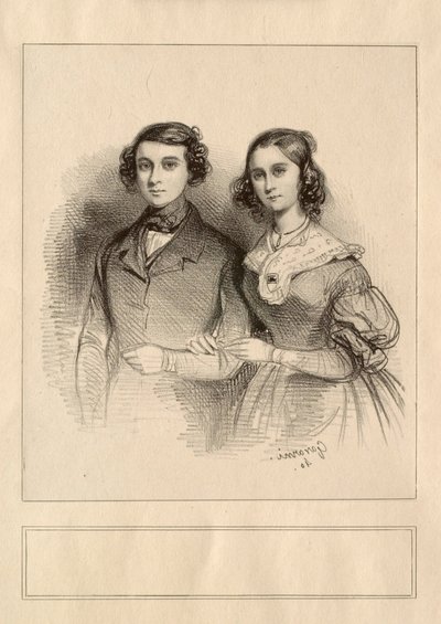 Herr och fru Emily Taigny av Paul Gavarni