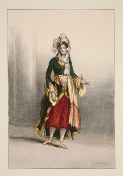 Orientalisk kvinna av Paul Gavarni