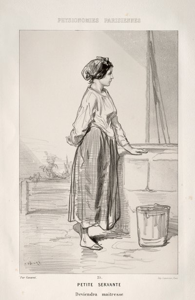 Lilla tjänaren. av Paul Gavarni