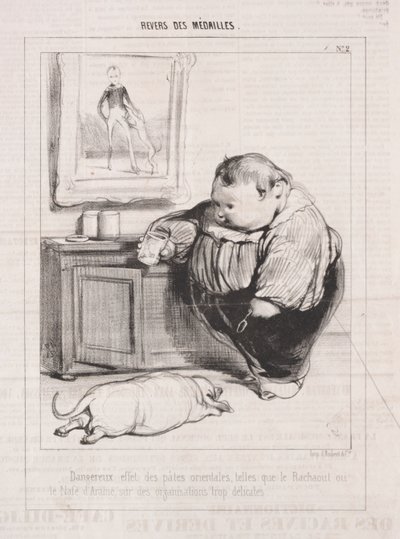 Medaljers baksida, 1842. av Paul Gavarni