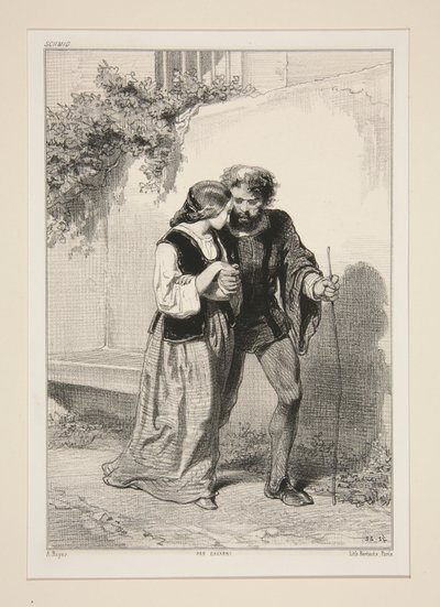 Rose de Tannebourg. av Paul Gavarni