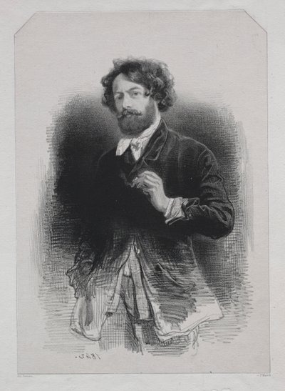 Självporträtt av Paul Gavarni