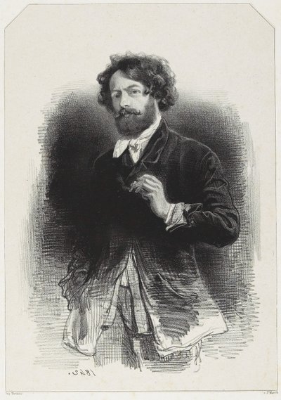 Självporträtt av Paul Gavarni
