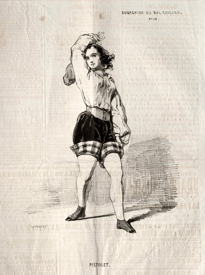 Memories of the Bal Chicard: Pistol av Paul Gavarni