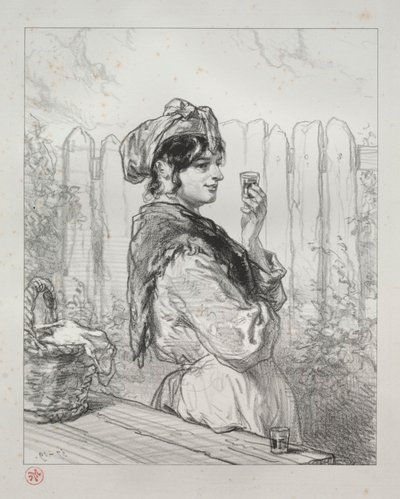 The Brandied Peach. av Paul Gavarni