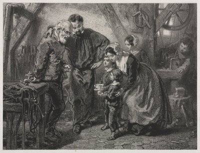 Arbetarens födelsedag. av Paul Gavarni