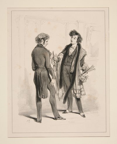 Théâtre du Vaudeville. Le Plastron... av Paul Gavarni