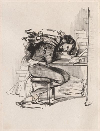 Emile Forgues Old Nick, ca. 1835-1840. av Paul Gavarni