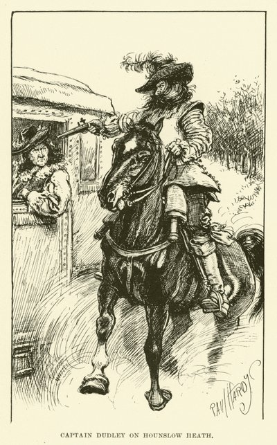 Kapten Dudley på Hounslow Heath (gravyr) av Paul Hardy