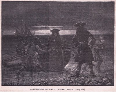Konspiratörer landar vid Romney Marsh 1696 e.Kr av Paul Hardy