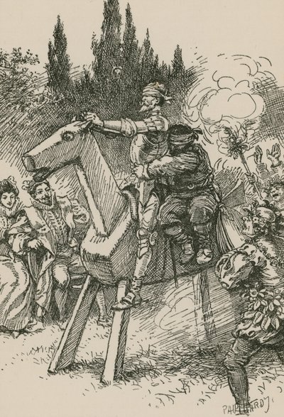Don Quijote... började vrida på stiftet av Paul Hardy