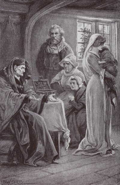 Illustration för Klostret och härden av Charles Reade av Paul Hardy