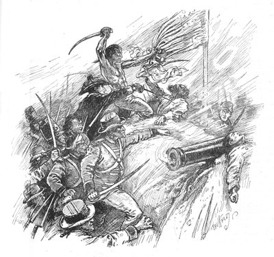 De strävade efter att skala vallen, 1902 av Paul Hardy