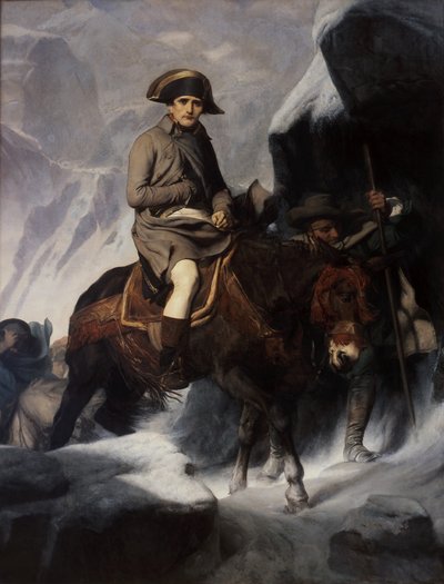 Bonaparte korsar Alperna av Paul Delaroche