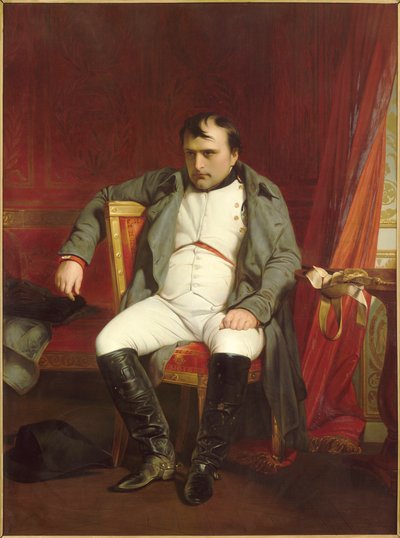 Napoleon i Fontainebleau, 31 mars 1814, 1840. av Paul Delaroche