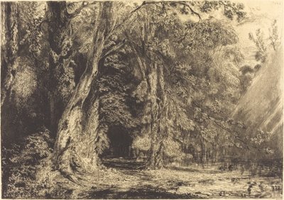 Översvämning i skogen Ile Séguin av Paul Huet
