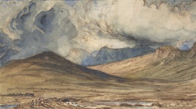 Berg i Auvergne, 1831-33. av Paul Huet