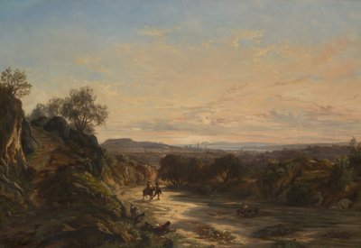 På vägen till Nice, ca 1844. av Paul Huet