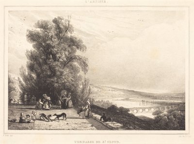 Terrassen i Saint-Cloud av Paul Huet